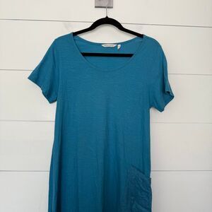 Soft Surroundings Women’s Medium Blue LagenLook Minimalist Dress